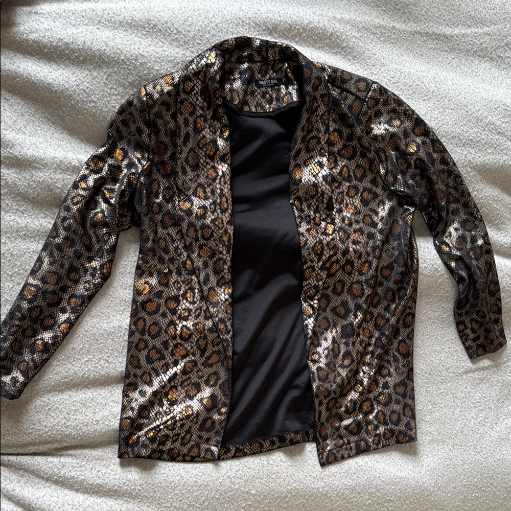 Leopard Print Women's Jacket / Blazer